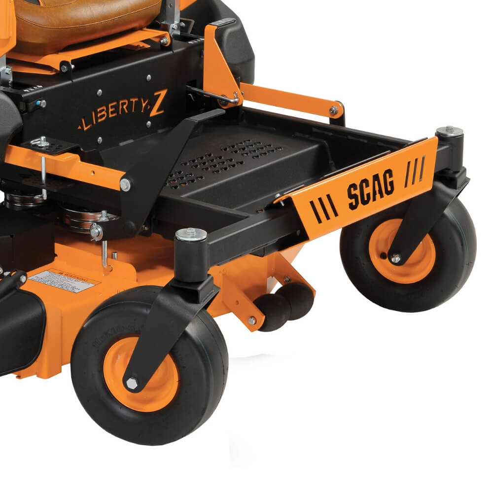 36 inch SCAG Liberty Z lawn mower on a white background